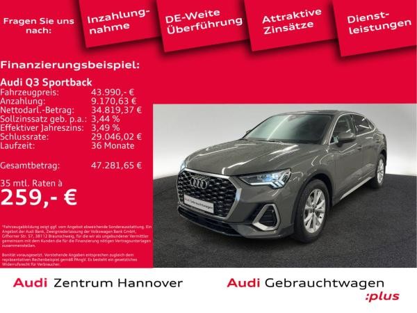 Audi Q3 Sportback S line 35 TFSI AHK LED virtual Sportsitze