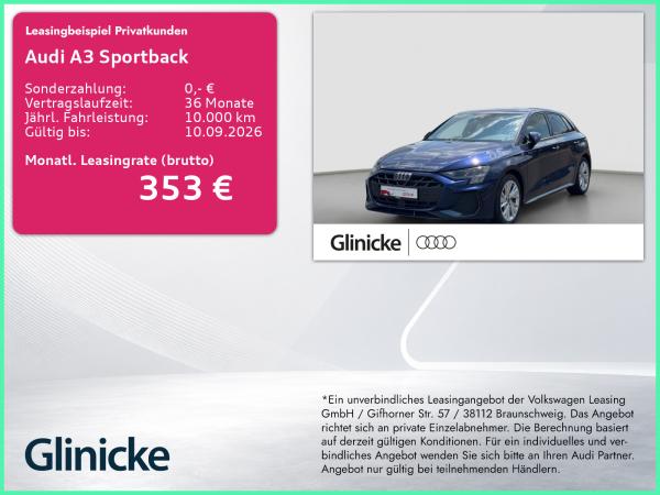 Audi A3 Sportback 35 TDI S-tronic S line Virtual Cockpit ACC Navi Sitzheizung Parkassistent