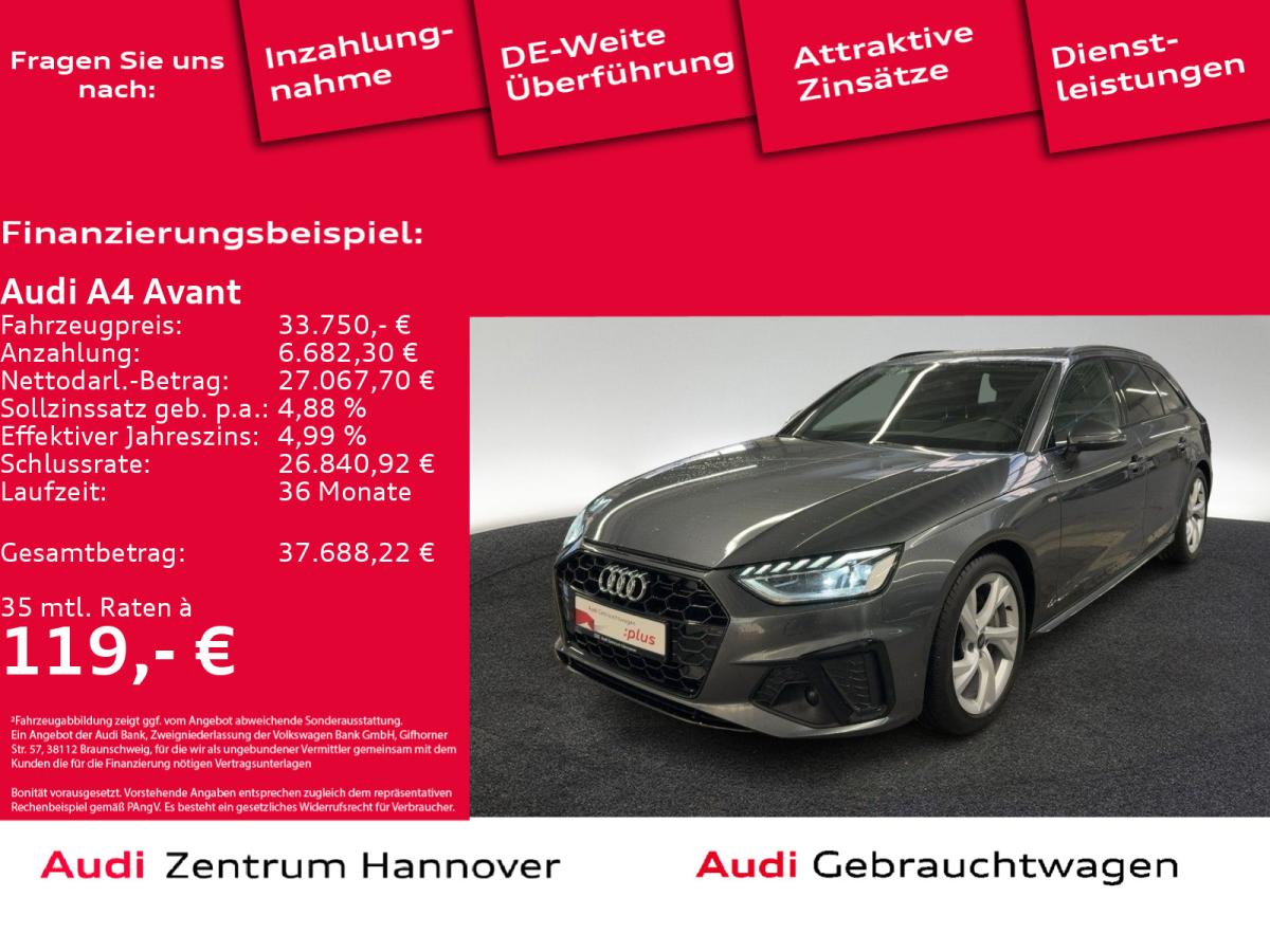 Audi A4 Avant S line 40 TFSI Pano Matrix B&O Kamera Navi