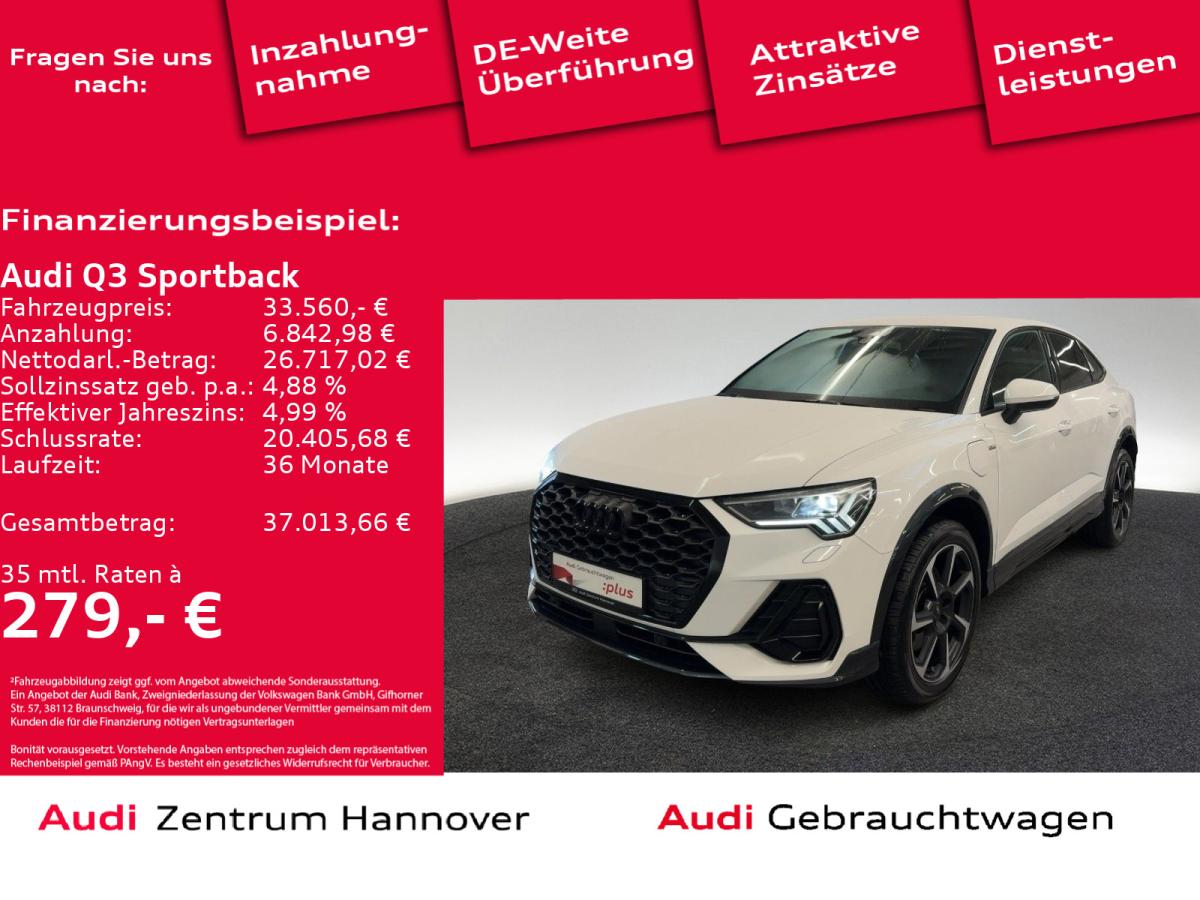 Audi Q3 Sportback S line 45 TFSIe Kamera SONOS LED virtual Navi