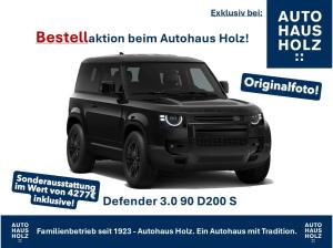 Land Rover Defender FACELIFT NEUWAGENAKTION 90er! 19ZOLL SCHWARZ - SCHWARZ PAKET - 360 KAMERA - SHZ - RESERVESPERRE - AB
