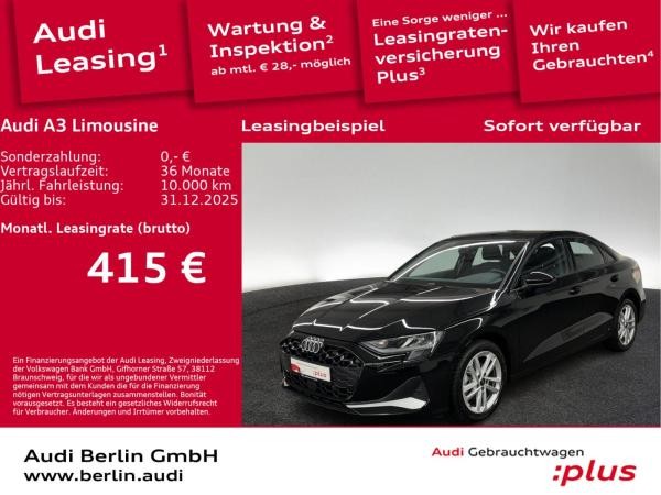 Audi A3 Limousine advanced 35 TFSI S tr. AHK RFK NAVI