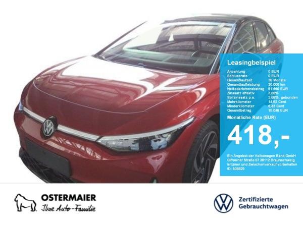 Volkswagen ID.7 GTX 4M NP.81T ACC.5J-G.WÄRMEPUMPE.AHK.AREA-VIEW.NAVI.HARMAN.HUD.PANO