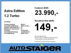 Opel Astra Edition 1.2 Turbo