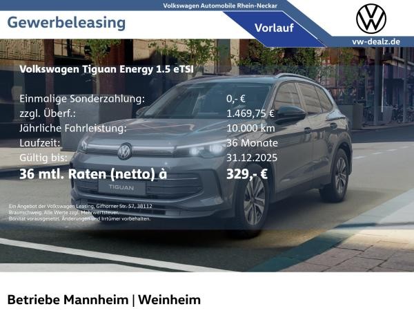 Volkswagen Tiguan Energy 1.5 eTSI DSG AHK LED Navi ACC PDC