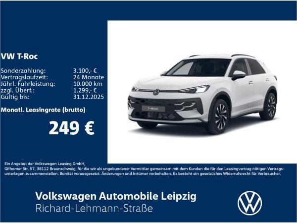 Volkswagen T-Roc Life 1.5 l eTSI DSG*GJR*LMF