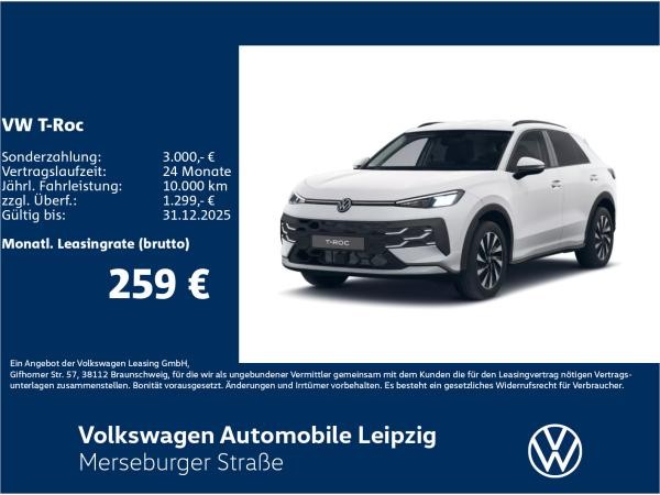 Volkswagen T-Roc Life 1.5 l eTSI DSG*CLIMA*GJR*SHZ