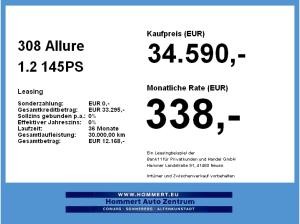 Peugeot 308 Allure 1.2 #180°#LED#Klimaautom.#