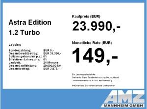 Opel Astra Edition 1.2 Turbo **Gewerbehammer**