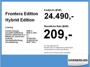 Opel Frontera Edition Hybrid **Gewerbehammer**