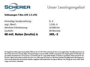 Volkswagen T-Roc Life 1.5 eTSI DSG PARKASSIST KEYLESS SITZH