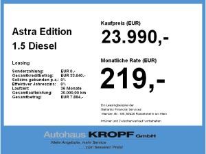 Opel Astra Edition 1.5 Diesel **Gewerbehammer**