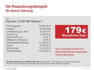 Kia Picanto 1.0 DPI MT Edition 7 Bluetooth Navi Klima