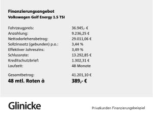 Volkswagen Golf ENERGY 1,5 l TSI OPF 6-Gang