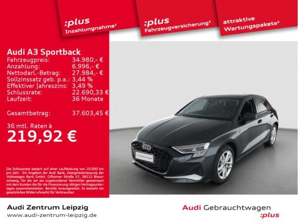 Audi A3 Sportback 30 TFSI Adv. S tro. *LED*Sonos*Pano*