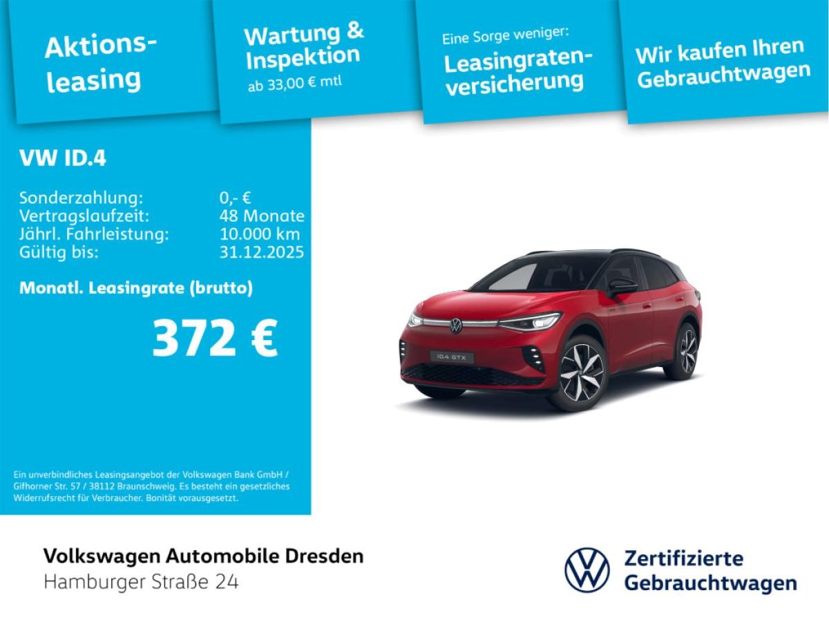 Volkswagen ID.4 GTX IQ.LIGHT SIDE APP PDC WÄRMEPUMPE