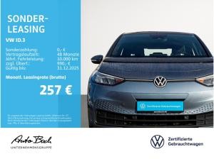 Volkswagen ID.3 Pro Performance Navi LED Standhzg Standklima CarPlay ACC EPH