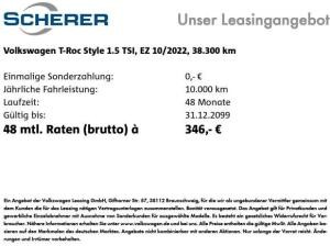 Volkswagen T-Roc 1.5 TSI *Style* DSG Navi ACC SHZ PDC