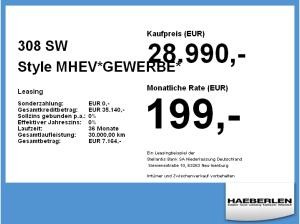 Peugeot 308 SW Style MHEV*GEWERBE* LED+2xKlima+KlimaA+LM