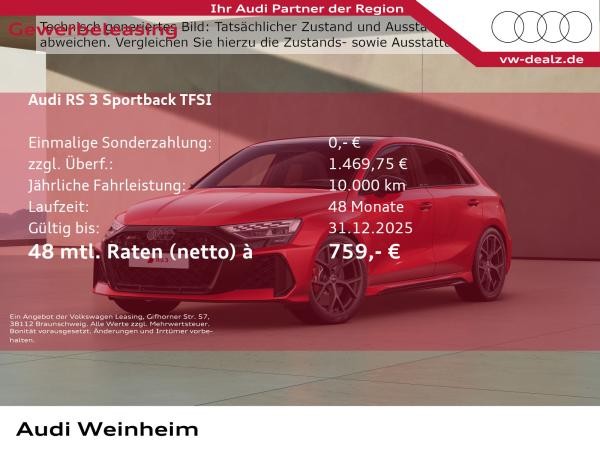 Audi RS3 RS 3 Sportback S tronic NAVI Pano HeadUp LED USB