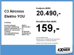 Citroën C3 Aircross Elektro YOU | FREI KONFIGURIERBAR | Gewerbe