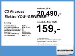 Citroën C3 Aircross Elektro YOU**GEWERBE** **BESTELLER**