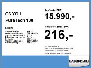 Citroën C3 YOU PureTech 100 S&S *BESTELLERFAHRZEUG*