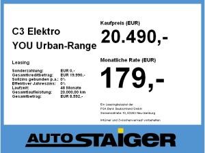 Citroën C3 Elektro YOU Urban-Range