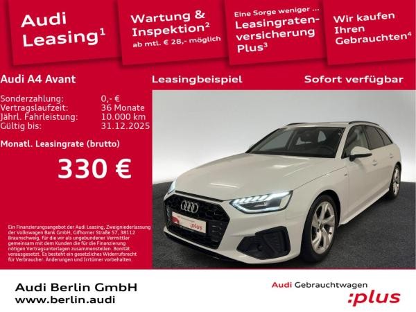 Audi A4 Avant S line 30 TDI S tr. STDHZG LED NAVI VIRTUAL