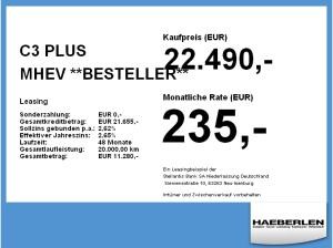 Citroën C3 PLUS MHEV **BESTELLER** LED+LM+PDC+AUT+SpurH