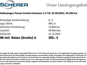 Volkswagen Passat Variant 1.5 TSI *Conceptline* Business Premium Navi Kamera SHZ