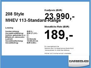 Peugeot 208 Style MHEV