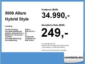 Peugeot 5008 Allure Hybrid LED+SHZ+2xKlima+Fernlichtass.