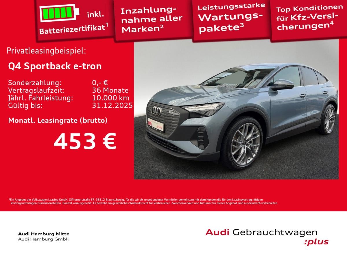 Audi Q4 e-tron Q4 Sportback e-tron 45 S line Waermepumpe