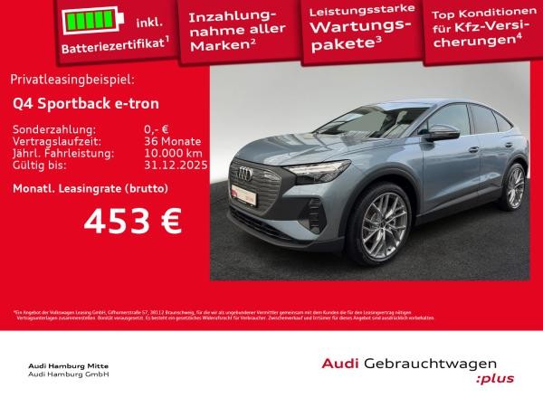 Audi Q4 e-tron Q4 Sportback e-tron 45 S line Waermepumpe