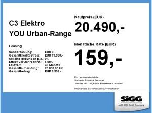 Citroën C3 Elektro YOU Urban-Range