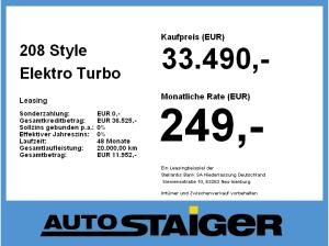Peugeot 208 Style Elektro