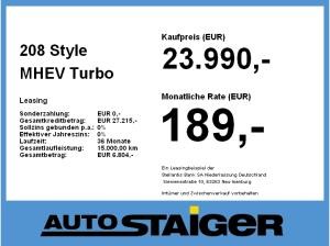 Peugeot 208 Style MHEV