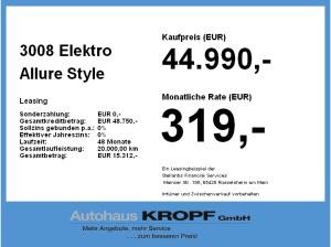 Peugeot 3008 Elektro Allure