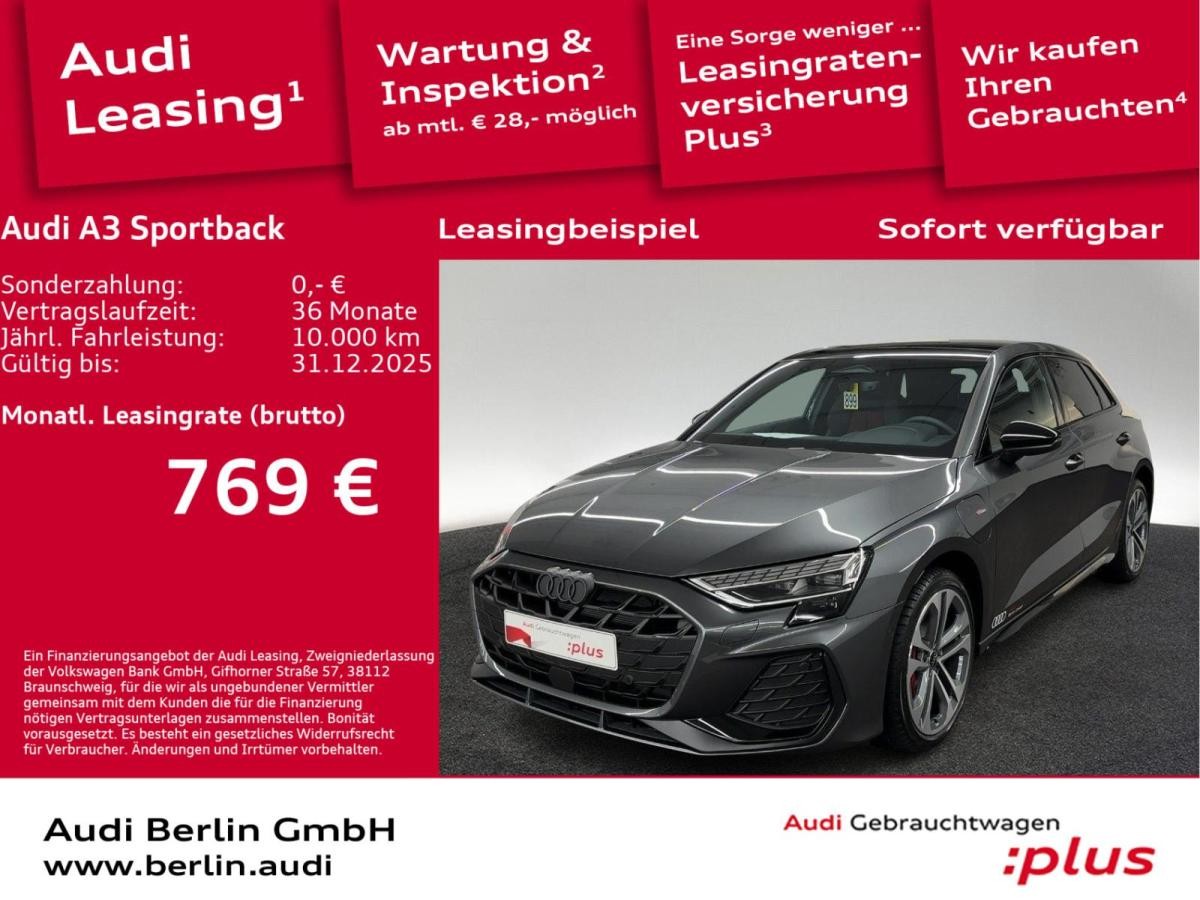 Audi A3 Sportback S line TFSI e S tronic