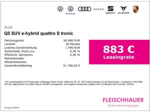 Audi Q5 SUV e-hybrid quattro S tronic *0,5%DiWa Steuer*AHK*B&O*Head-Up Display*