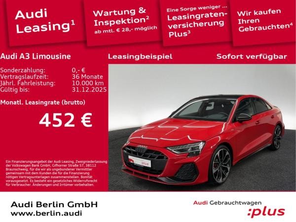 Audi A3 Limousine S line 35 TFSI S tr. LED AHK HUD SONOS RFK NAVI