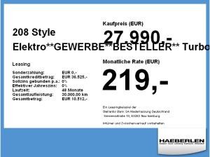 Peugeot 208 Style Elektro**GEWERBE**BESTELLER** LED+SHZ