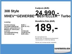 Peugeot 308 Style MHEV**GEWERBE**BESTELLER** LED+2xKlima