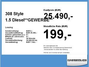 Peugeot 308 Style 1.5 Diesel**GEWERBE** **BESTELLER**