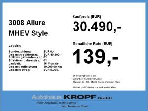 Peugeot 3008 Allure MHEV **Gewerbeknaller**