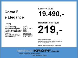 Opel Corsa F e Elegance Fin. ab 2,99% LED+SHZ+Kam.+LM