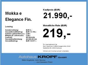 Opel Mokka-e Mokka e Elegance Fin. ab 2,99% ACC+LED+SHZ+Kamera