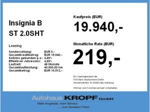 Opel Insignia B ST 2.0SHT Fin. ab 2,99 % Navi, LED