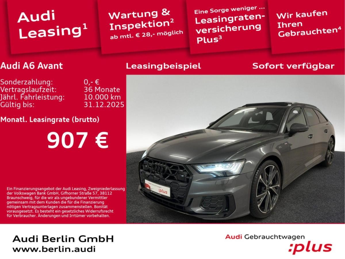 Audi A6 Avant S line 50 TDI qu.tiptr. AHK 360°K HUD